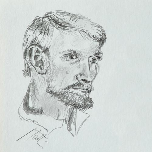 Bleistiftzeichnung Portrait
