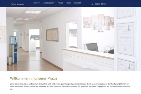 Startseite website dr-merdzani-zahnarzt-harburg