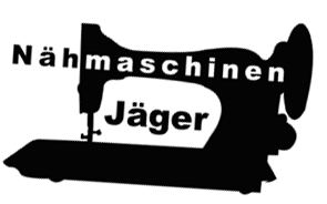 Grafik Logo Nähmaschinen Jäger schwarz weiss