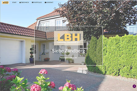 Startseite website zandberg-lehmbau-harsefeld